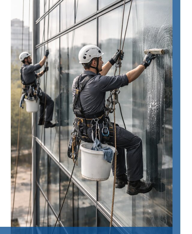 Мойка сплошного остекления в Ижевске, заказать от 312 р.| ВЫСОТНИК-Жвс