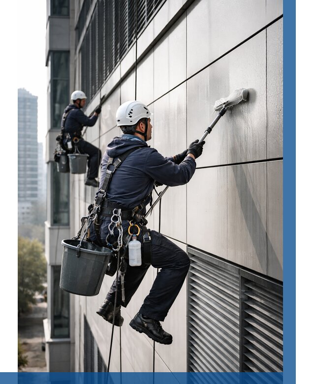 Мойка вентилируемого фасада в Ижевске от 260 р. | ВЫСОТНИК-Жвс