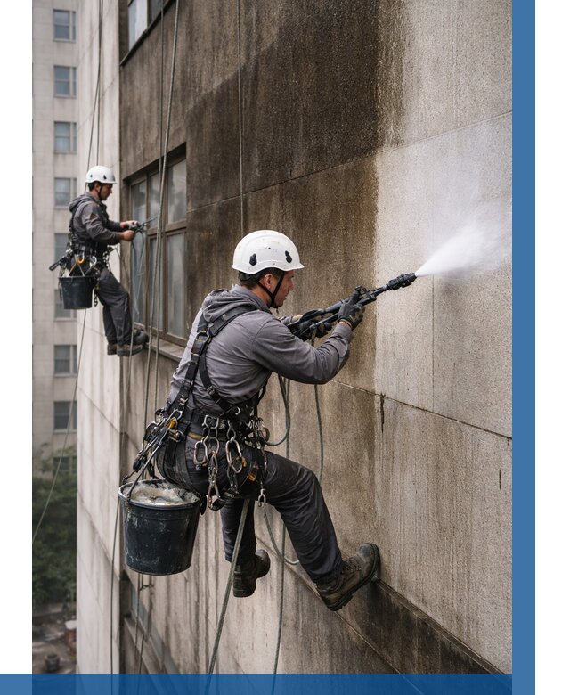 Очистка фасада от копоти в Ижевске от 260 р. | ВЫСОТНИК-Жвс