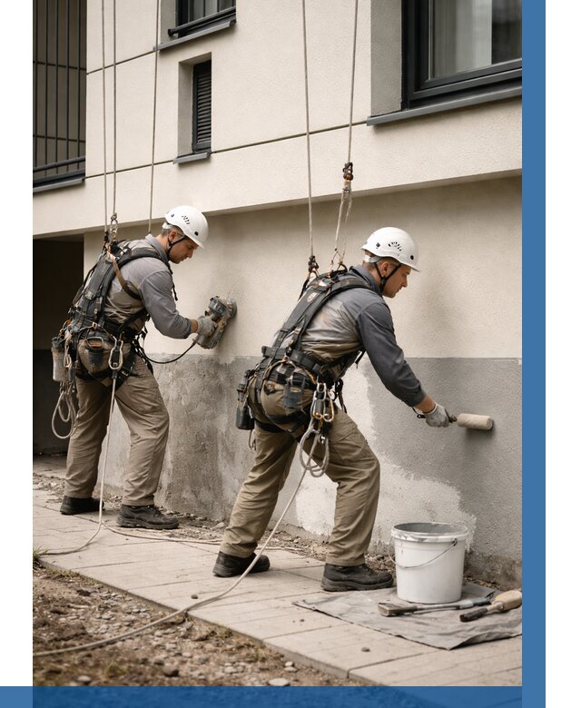 Окраска цоколя здания в Ижевске от 467 р. под ключ | ВЫСОТНИК-Жвс