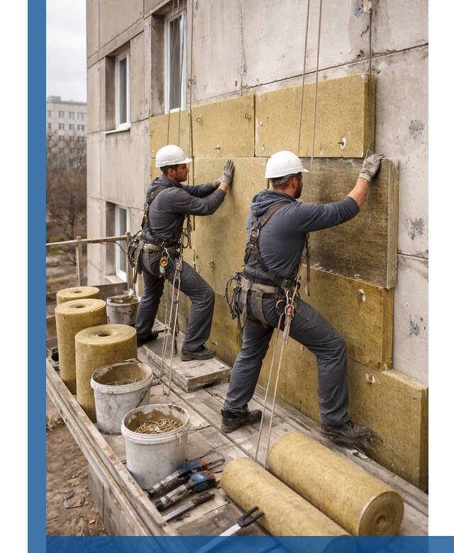 Утепление фасада минватой в Ижевске под ключ с гарантией