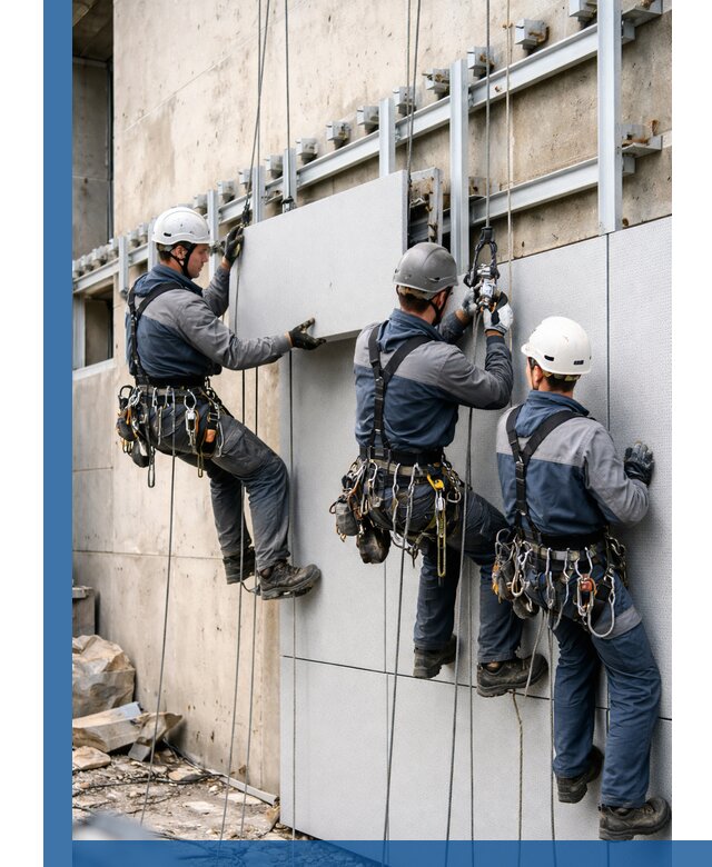 Монтаж вентилируемого фасада в Ижевске под ключ с гарантией качества