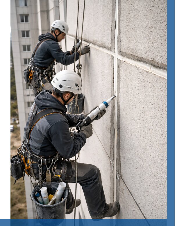 Герметизация межпанельных швов в Ижевске от 727 р. | ВЫСОТНИК-Жвс