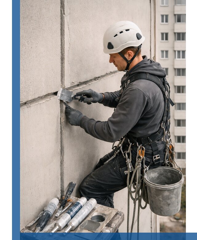 Ремонт межпанельных швов в Ижевске герметизация и восстановление