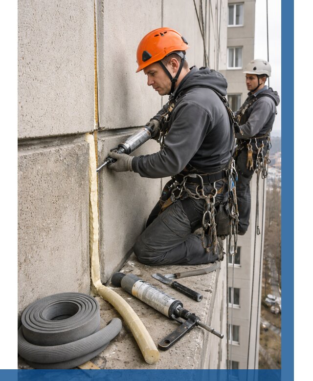 Теплый шов межпанельные швы в Ижевске от 727 р. | ВЫСОТНИК-Жвс