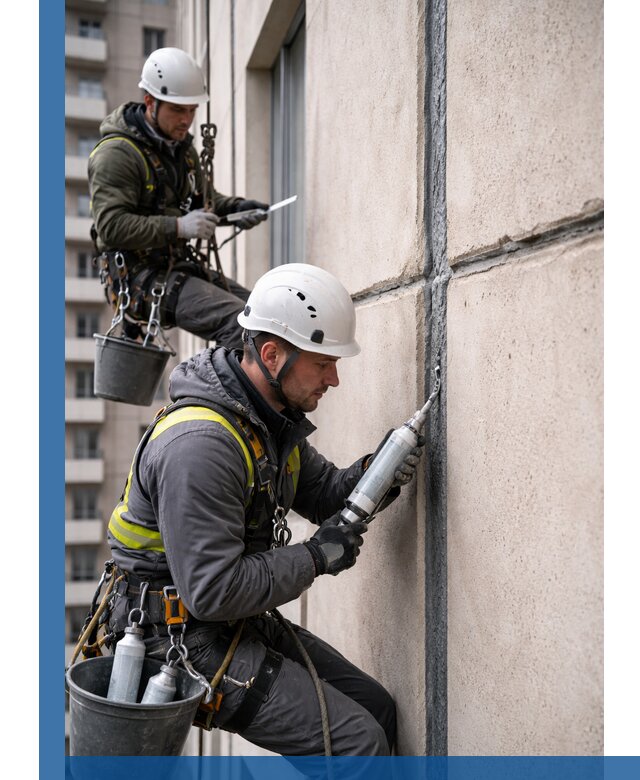 Герметизация деформационных швов фасада в Ижевске качественно