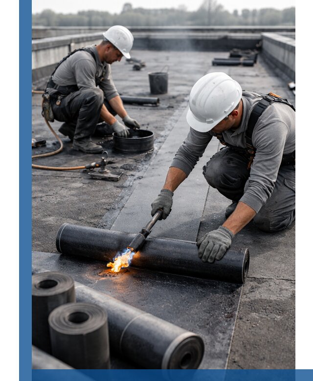 Ремонт рулонной кровли в Ижевске герметизация и восстановление