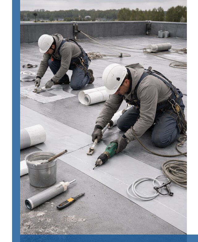 Ремонт мембранной кровли в Ижевске качественно и с гарантией