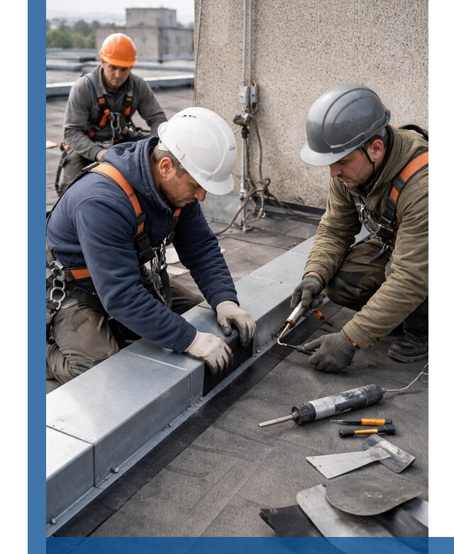 Ремонт кровельных примыканий в Ижевске профессионально