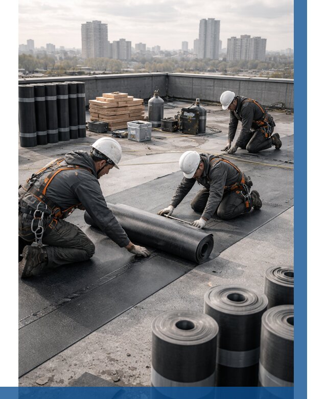 Монтаж мягкой кровли под ключ в Ижевске от 467 р. | ВЫСОТНИК-Жвс