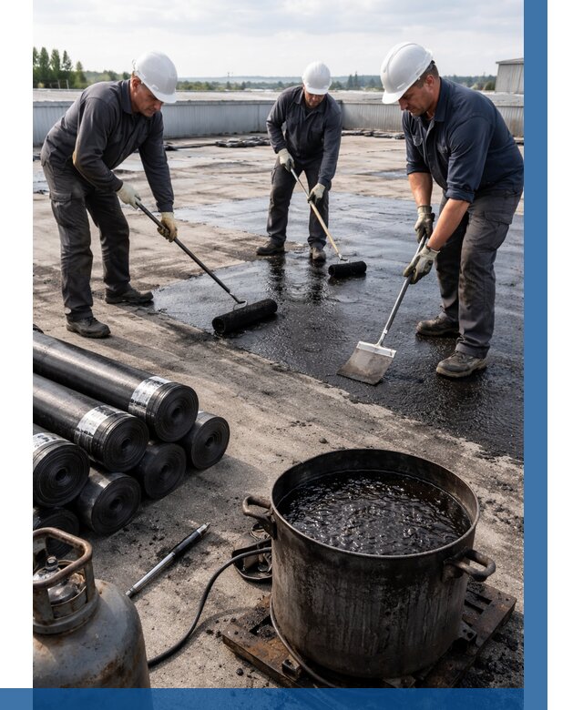 Гидроизоляция кровли мастикой в Ижевске от 623 р. | ВЫСОТНИК-Жвс