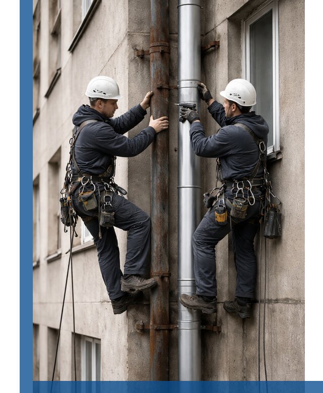 Замена водосточных труб в Ижевске: монтаж и демонтаж под ключ