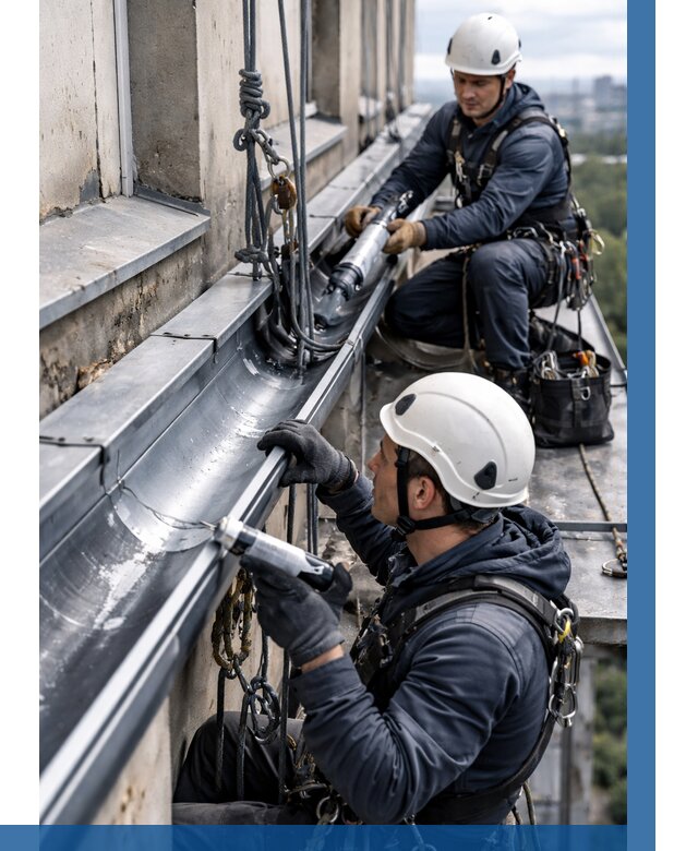 Ремонт водосточных желобов в Ижевске от 6752 р. | ВЫСОТНИК-Жвс