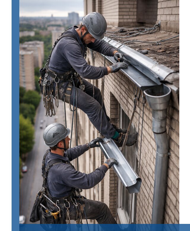 Ремонт водосточных желобов в Ижевске, быстро и качественно