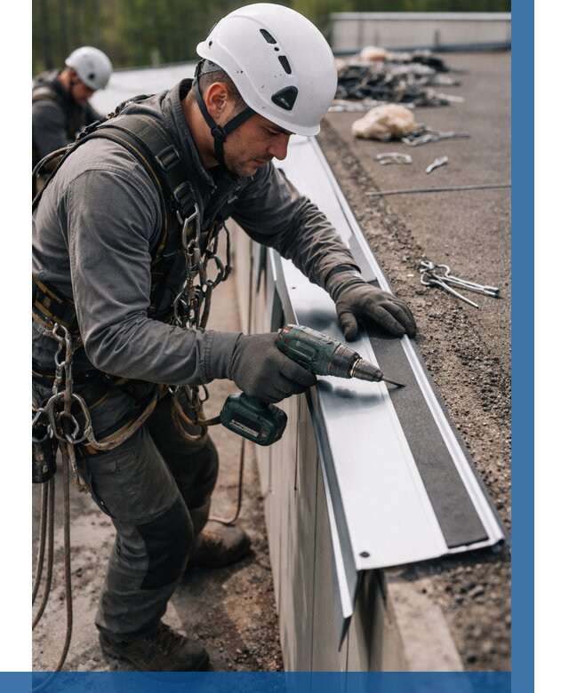 Монтаж капельника на кровле в Ижевске от 312 р. | ВЫСОТНИК-Жвс