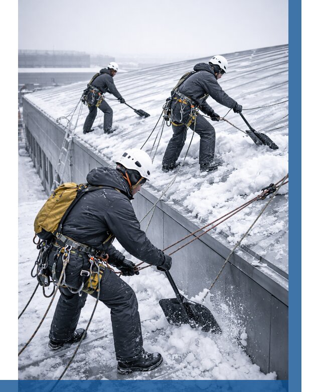 Очистка навесов от снега в Ижевске от 4674 р. | ВЫСОТНИК-Жвс