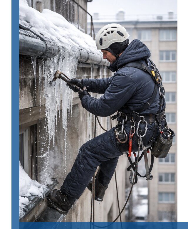 Удаление наледи и чистка водостоков в Ижевске оперативно и безопасно