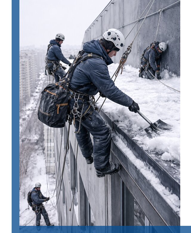 Абонентское обслуживание кровли зимой в Ижевске регулярный уход