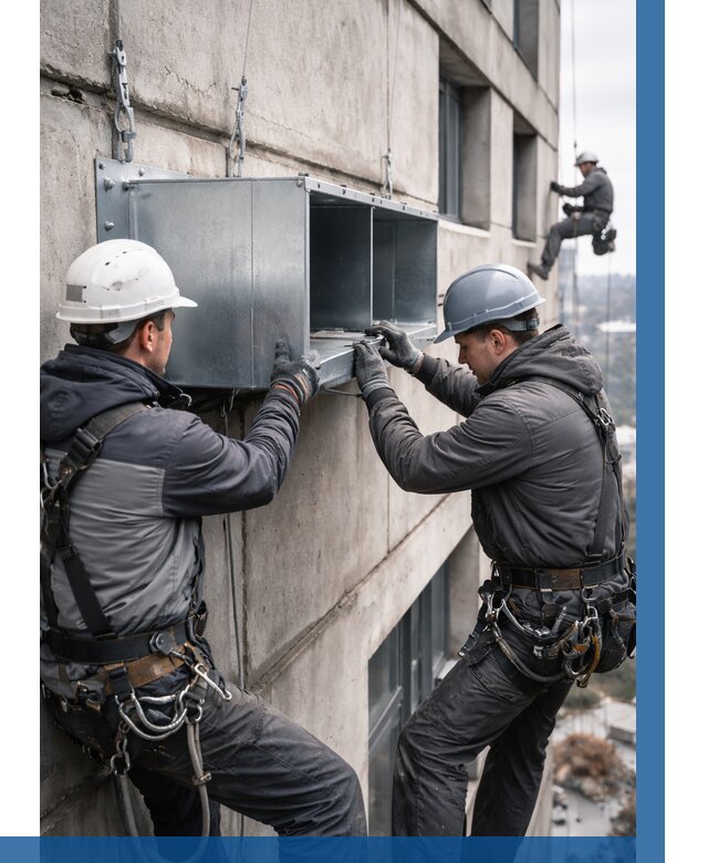 Монтаж вентиляционных коробов в Ижевске от 3116 р. | ВЫСОТНИК-Жвс