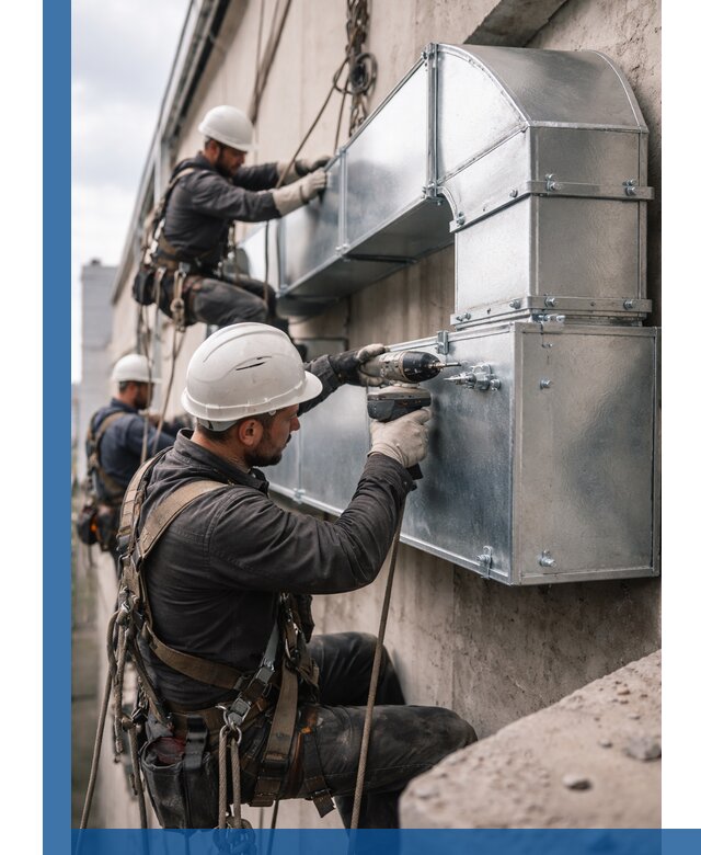 Профессиональный монтаж вентиляционных коробов в Ижевске под ключ