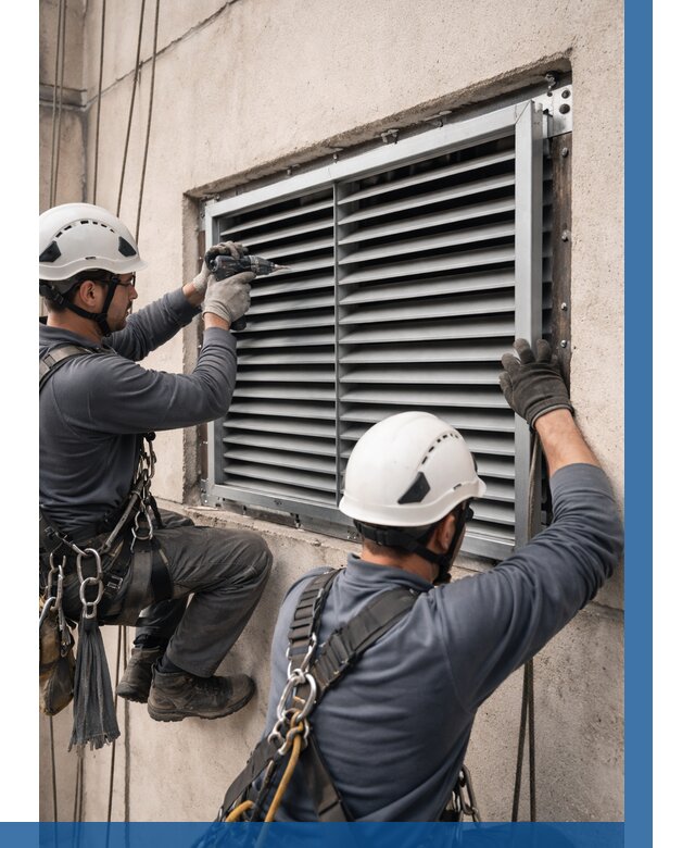 Монтаж вентиляционных решеток в Ижевске от 4674 р. | ВЫСОТНИК-Жвс