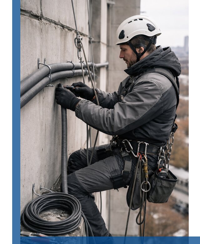 Профессиональный монтаж гофры для кабеля в Ижевске с гарантией