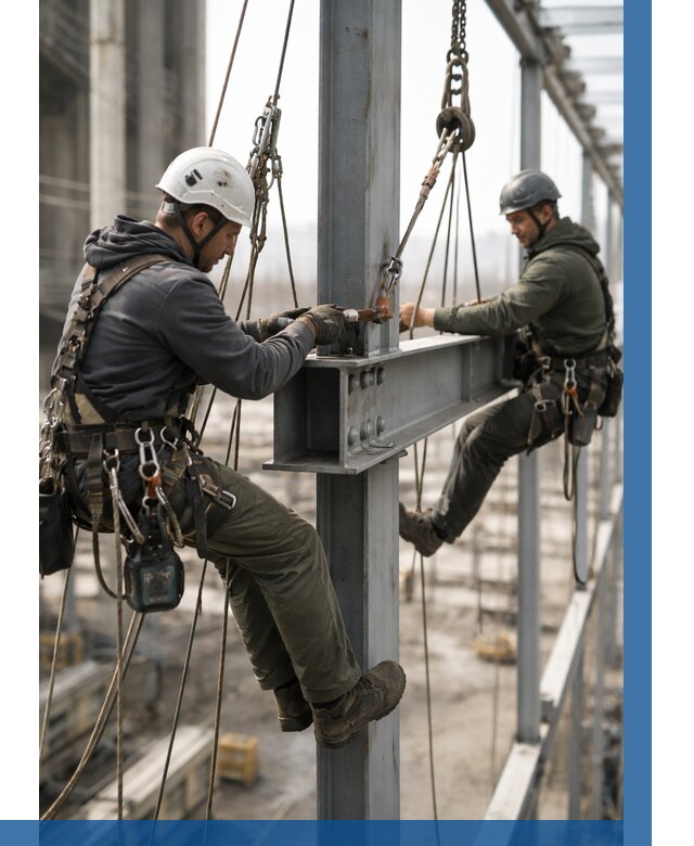 Монтаж металлоконструкций на высоте в Ижевске от 3635 р. | ВЫСОТНИК-Жвс