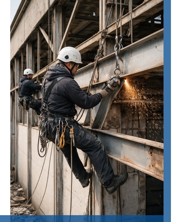 Демонтаж металлоконструкций на высоте в Ижевске от 6752р. |ВЫСОТНИК-Жвс