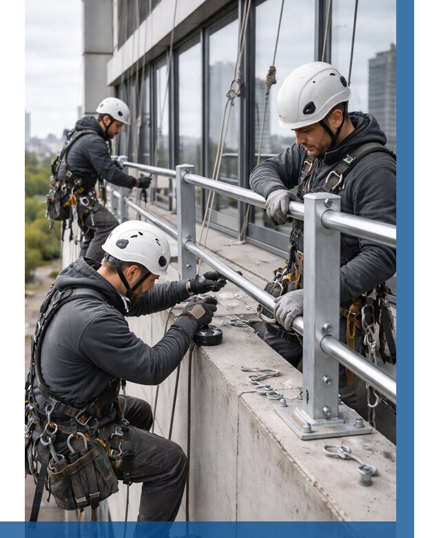 Монтаж ограждений на высоте в Ижевске, от 1246 р. | ВЫСОТНИК-Жвс