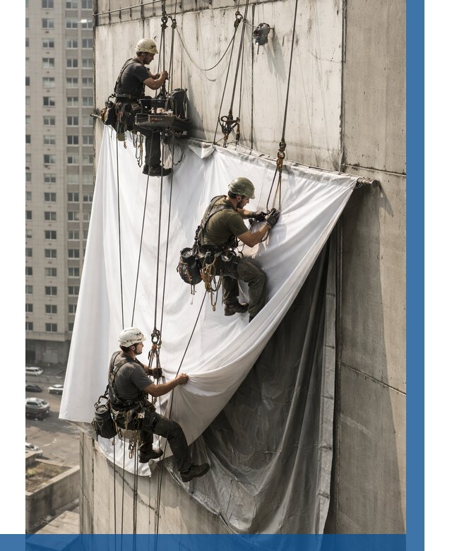 Замена баннерного полотна в Ижевске от 6752 р. | ВЫСОТНИК-Жвс—заказать