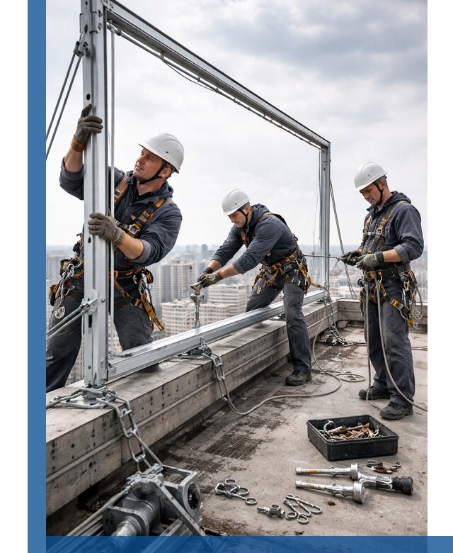 Монтаж крышных рекламных конструкций под ключ в Ижевске