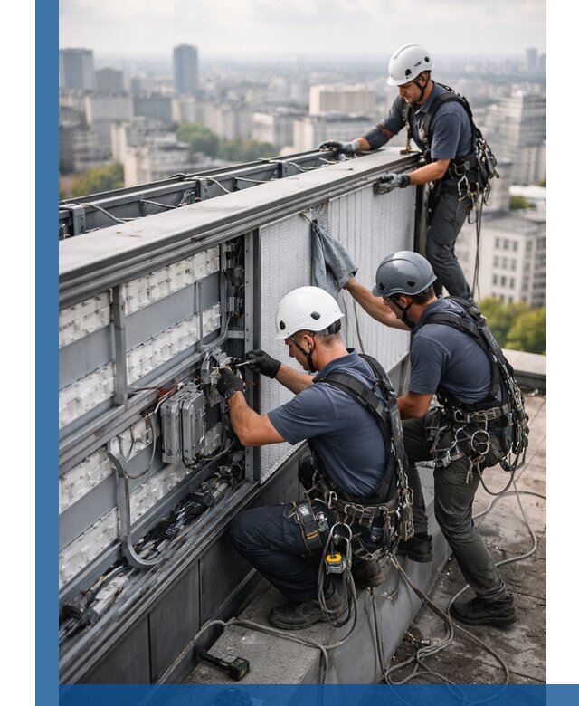 Профессиональное обслуживание крышной рекламы в Ижевске под ключ