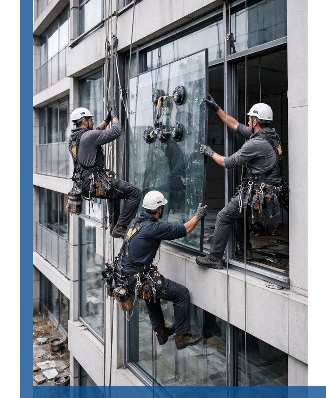 Фасадное остекление и монтаж витражей зданий в Ижевске под ключ