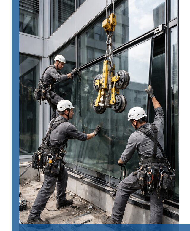 Структурное остекление фасадов в Ижевске монтаж и обслуживание