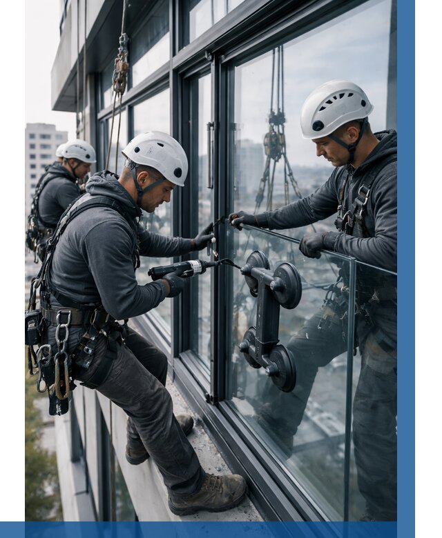 Витражное остекление зданий в Ижевске от 3635 р. | ВЫСОТНИК-Жвс