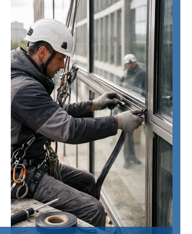 Ремонт витражных конструкций в Ижевске от 3635 р. | ВЫСОТНИК-Жвс