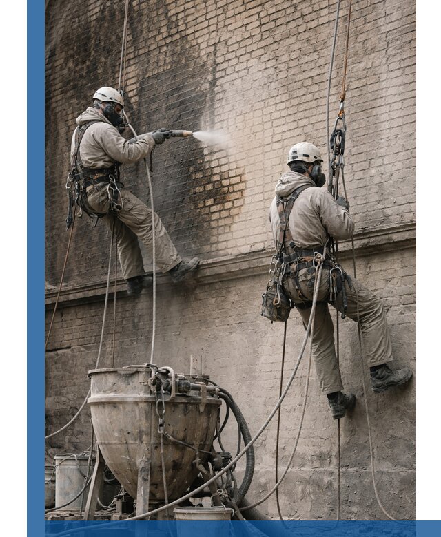 Пескоструйная очистка фасадов в Ижевске профессионально