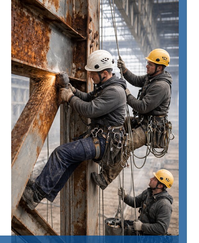 Зачистка металла от ржавчины в Ижевске от 364 р. | ВЫСОТНИК-Жвс