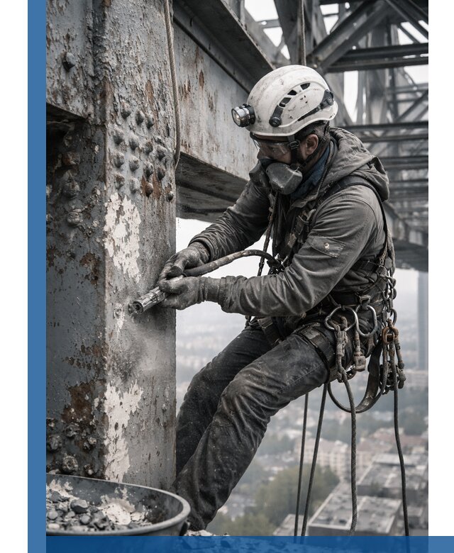 Удаление старой краски с металлических конструкций в Ижевске