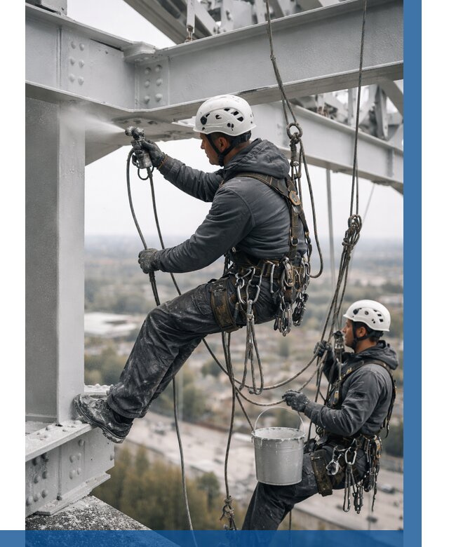 Покраска металлоконструкций на высоте в Ижевске 364 р |ВЫСОТНИК-Жвс