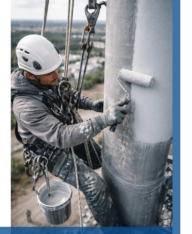 Покраска мачт связи под ключ в Ижевске от 883 р. | ВЫСОТНИК-Жвс