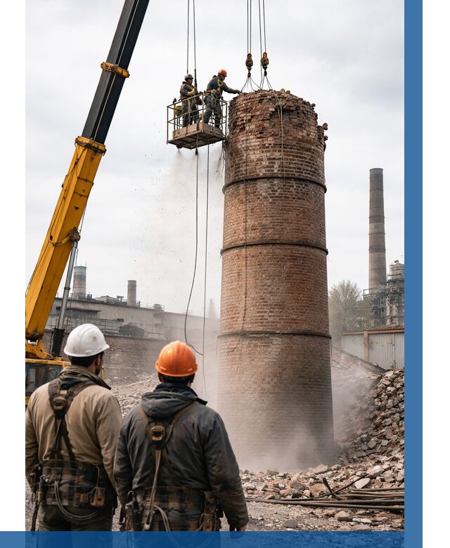 Демонтаж дымовой трубы в Ижевске от 93483 р. | ВЫСОТНИК-Жвс, смета