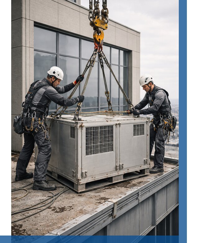 Такелажные работы на высоте в Ижевске от 8310 р. | ВЫСОТНИК-Жвс