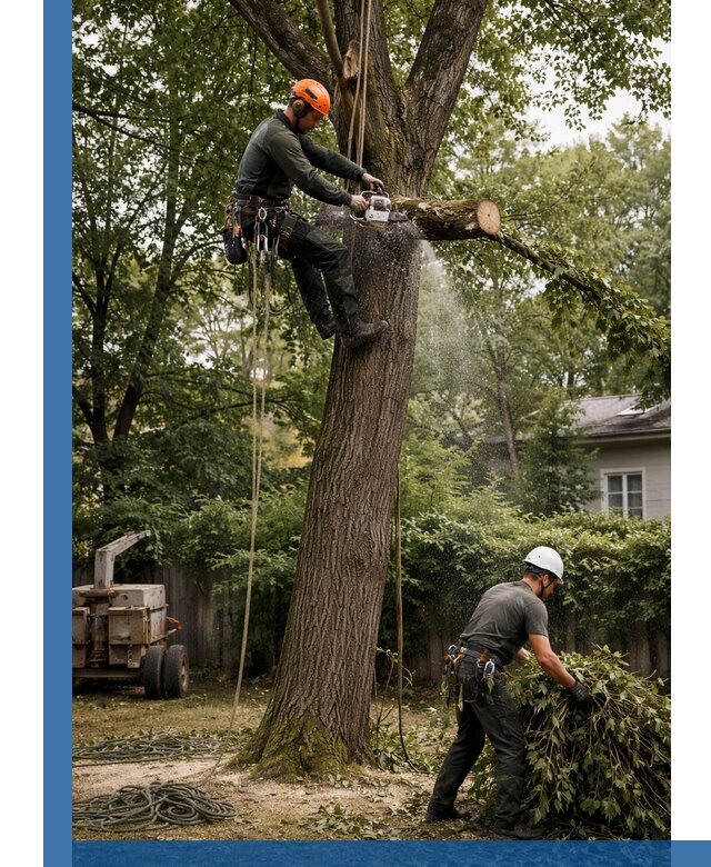 Кронирование деревьев в Ижевске, безопасная высотная обрезка
