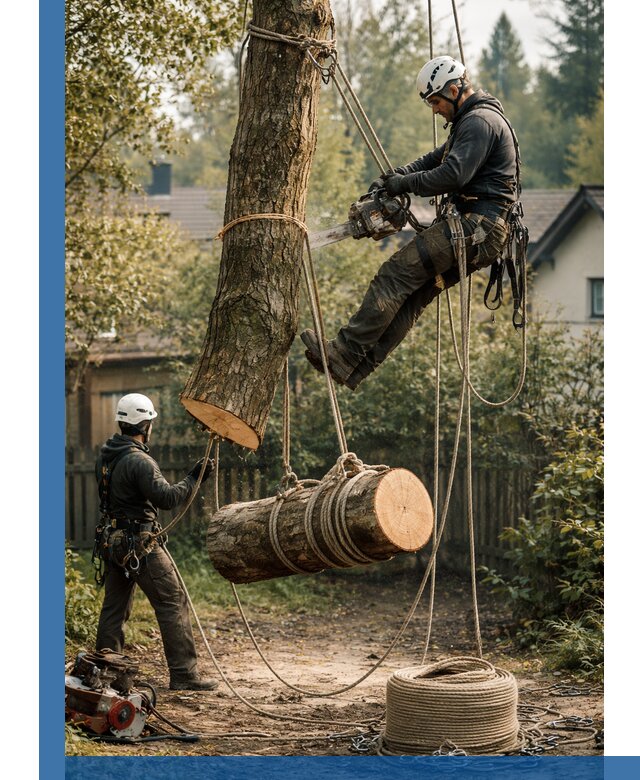 Валка деревьев частями в Ижевске, безопасно и аккуратно
