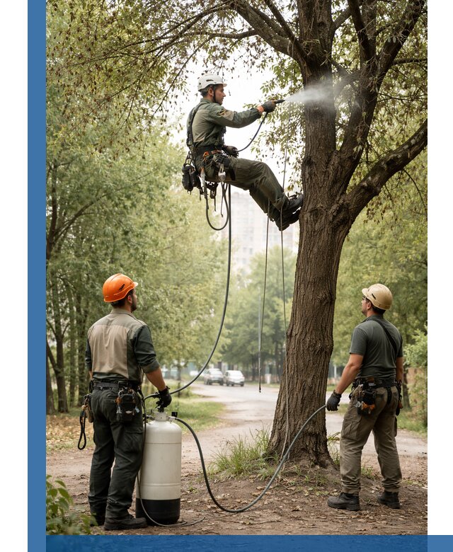 Обработка деревьев от вредителей в Ижевске профессиональная защита