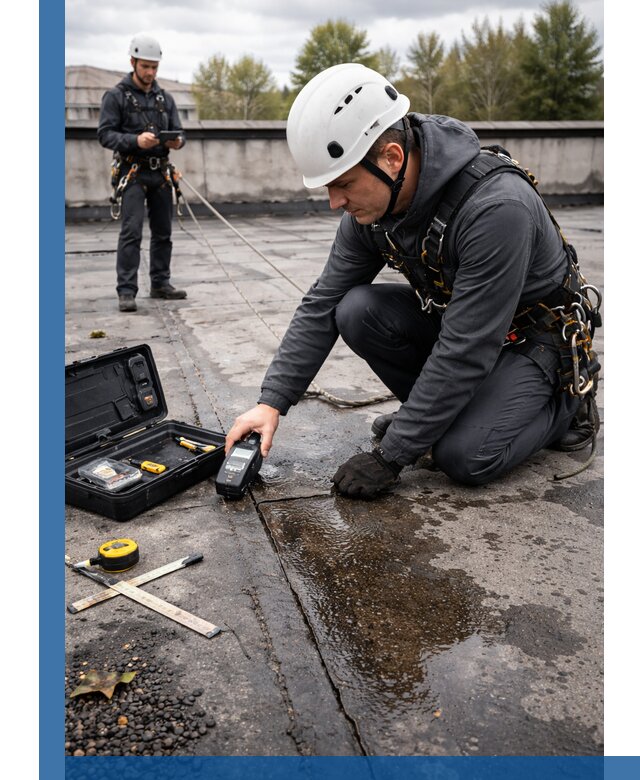 Обследование кровли на протечки и выявление дефектов в Ижевске