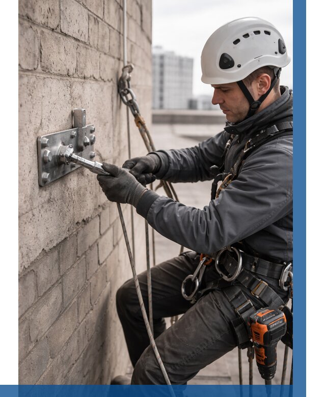 Установка анкерных точек в Ижевске от 3635 р. | ВЫСОТНИК-Жвс